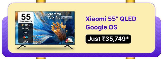 Xiaomi Mi X Pro CineMagi QLED TV