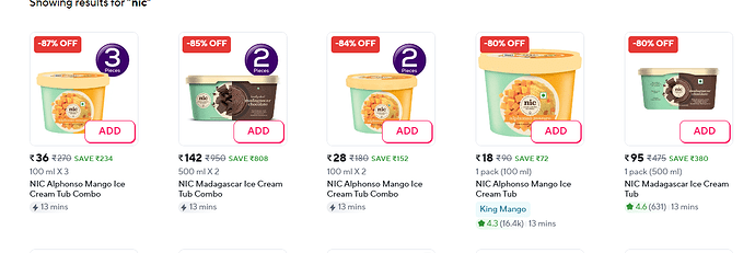 NIC Ice Cream Deal Details