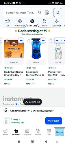 Swiggy Instamart Deal Screenshot 2