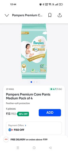 Pampers Premium Care Pants Medium