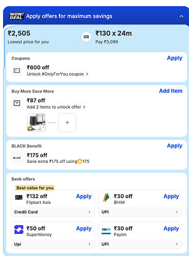 Price Breakdown Screenshot