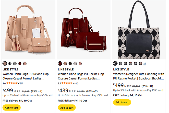 Women's Handbags Sale