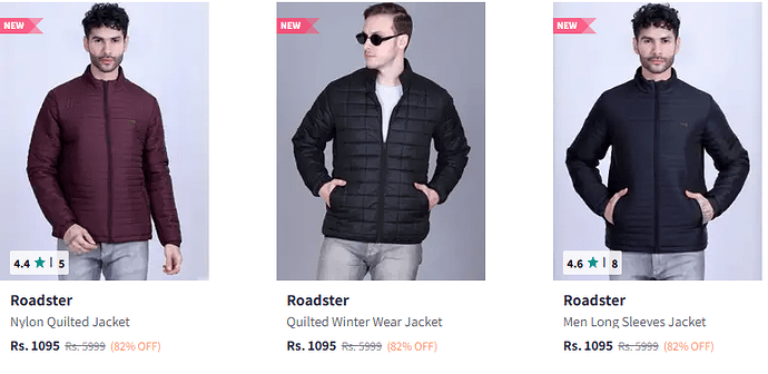Roadster Jackets Deal on Myntra