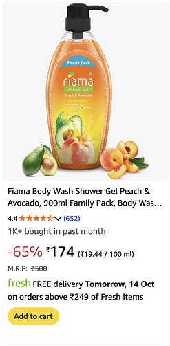 Fiama Body Wash Deal