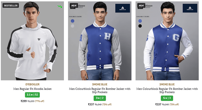 Men's Jackets & Coats on Sale at AJIO