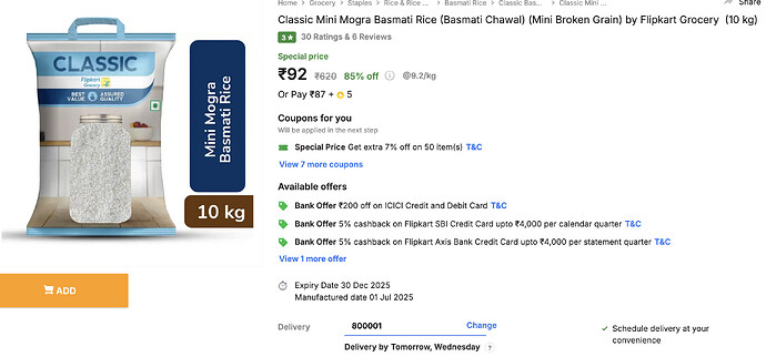 FRESHEWS Cashews Deal