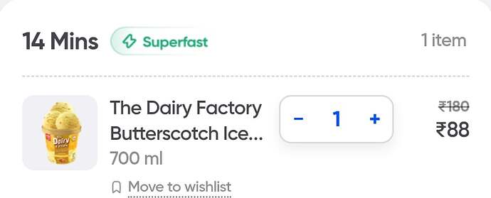 Kwality Wall's Butterscotch Ice Cream Tub