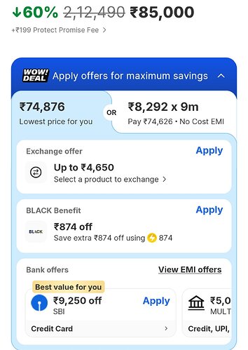 SBI Credit Card Offer