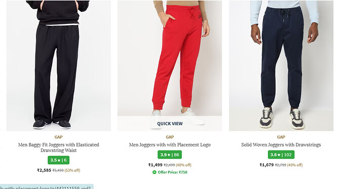 Gap Men's Trackpants Collection on Sale