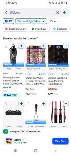 Lifelong Products on Swiggy Instamart