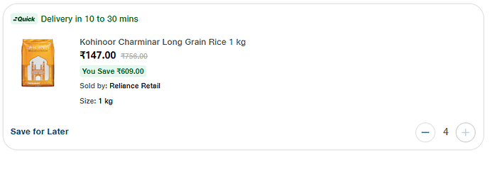 JioMart Discount Code for Rice