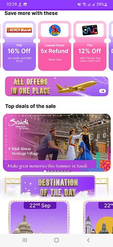 Flipkart All Travel Offers Banner
