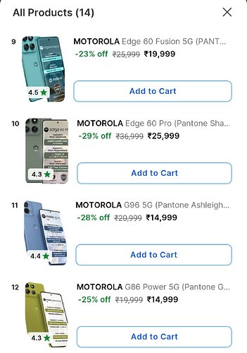 Motorola Phones on Flipkart