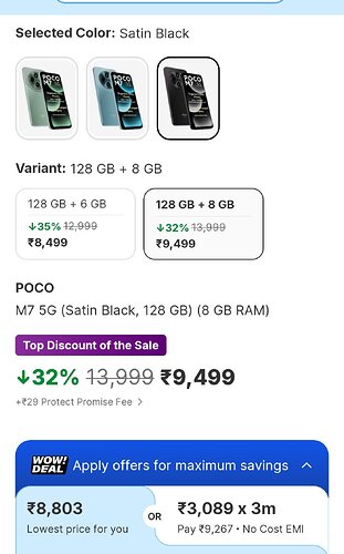 POCO M7 5G smartphone