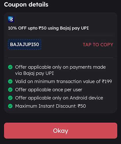 Zomato Bajaj Pay UPI Offer