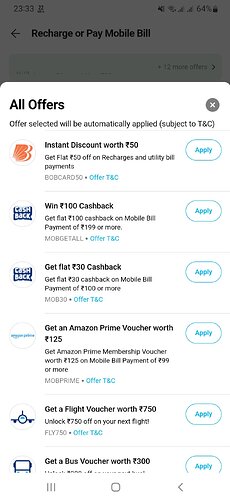 Paytm Offer Details