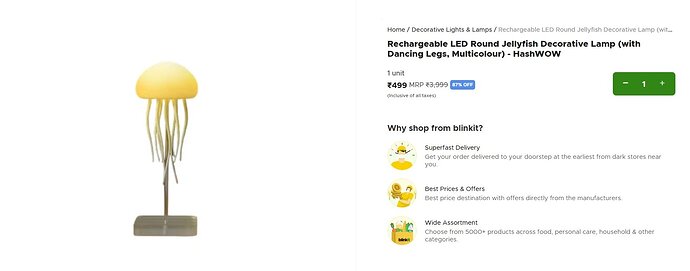 HashWOW LED Jellyfish Lamp