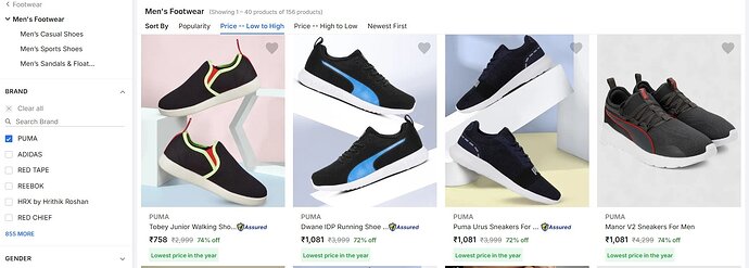 Puma Men's Footwear Discount Example 1