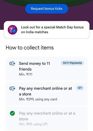Google Pay Tick Squad Offer Update