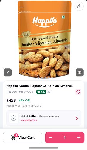 Happilo Almonds Deal 1