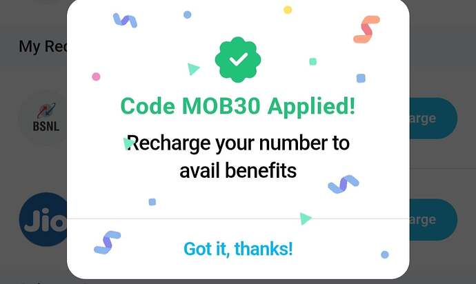 Paytm Promocode MOB30