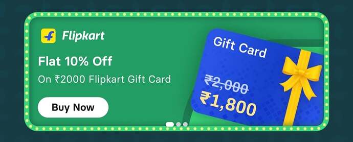Flipkart Gift Card Offer via Cheq