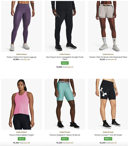 Under Armour Sale at Ajio