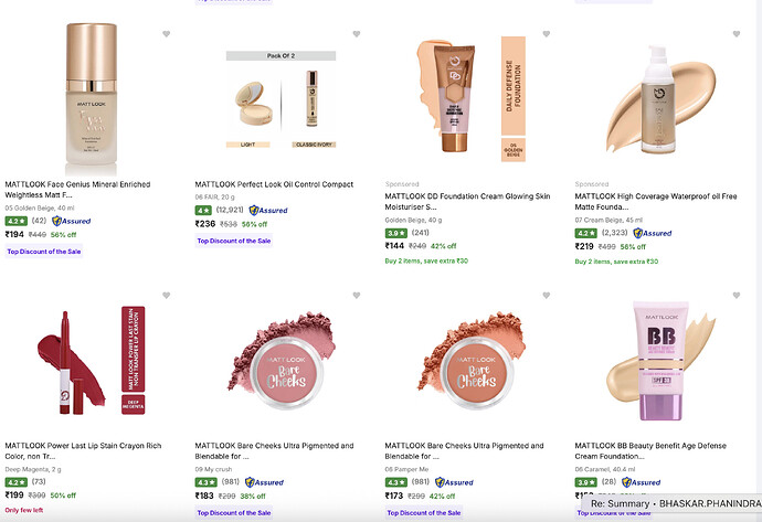 Mattlook Makeup Sale