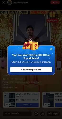 Flipkart LiveShop Smartphones Offer