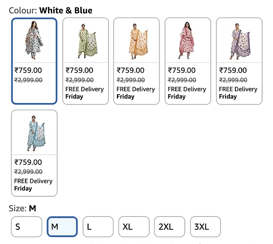 PARTHVI Anarkali Kurta Set Additional Colors