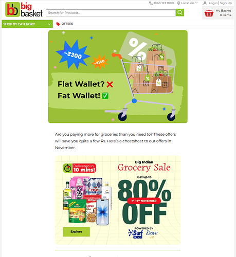 Big Basket Promotion