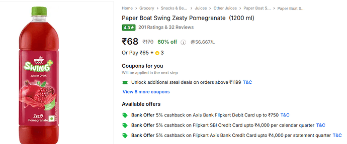 Flipkart Grocery Deal