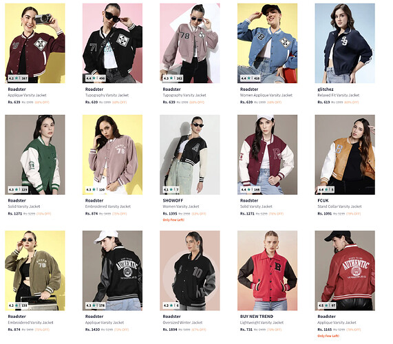 Women's Varsity Jackets