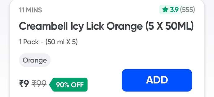Creambell Icy Lick Orange