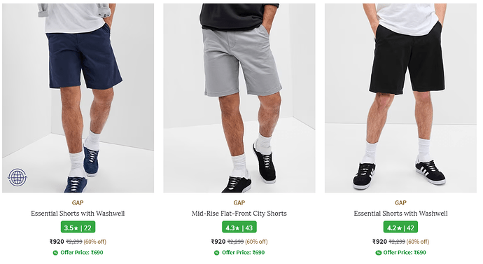 Gap Men's Shorts Offer