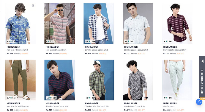 Highlander Men's Clothing Sale