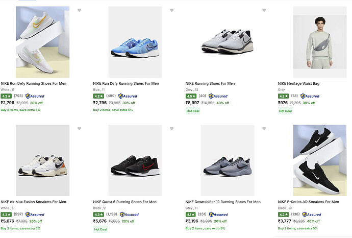 Nike Sale on Flipkart