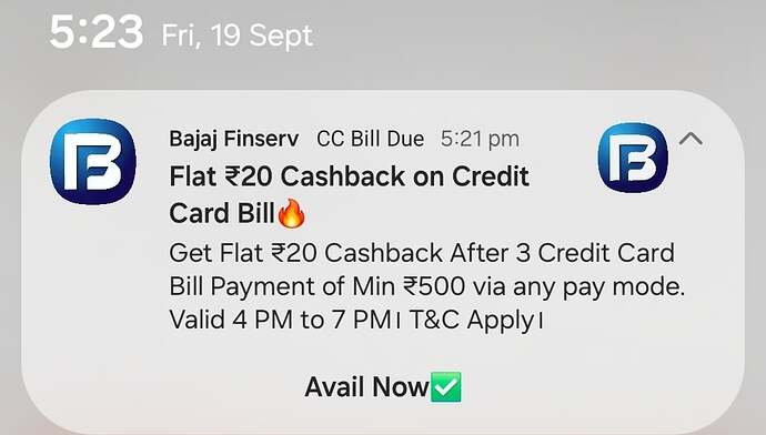 Bajaj Credit Card Offer