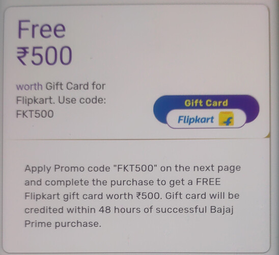 Bajaj Prime Bill Payment Cashback