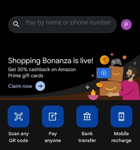 Google Pay Amazon Prime Offer