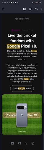 Google Pixel ICC Women's Cricket World Cup Partnership