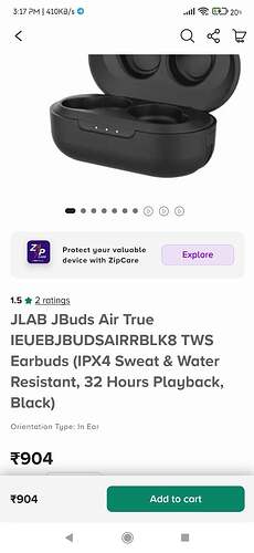 JLab JBuds Air True Wireless Earbuds