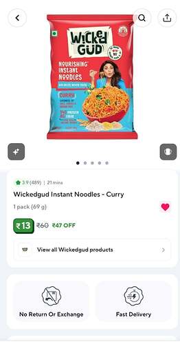 Wickedgud Instant Noodles Curry
