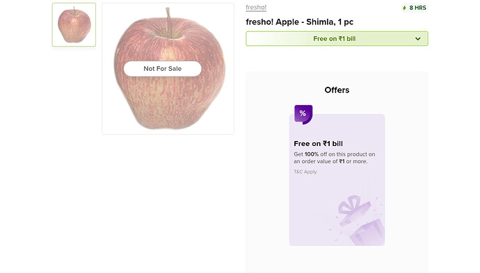 Bigbasket Free Apple Offer
