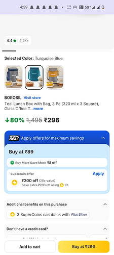 Teal Glass Lunch Box