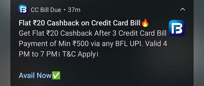 Bajaj Credit Card Bill Payment Offer