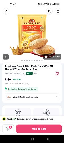 Aashirvaad Select Atta 10kg