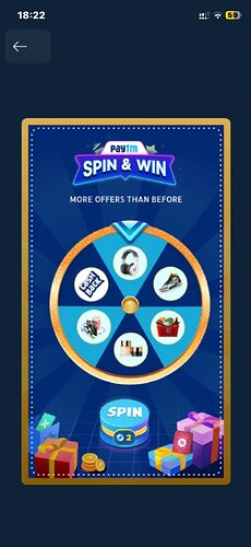 Paytm Spin & Win Steps