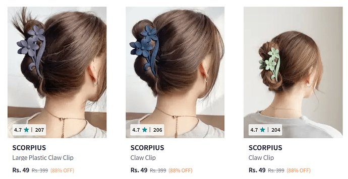 Myntra Claw Clip Deal