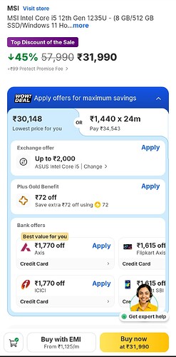 MSI Modern 15 Laptop